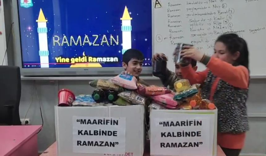 Miniklerden Ramazan’da Örnek Dayanışma