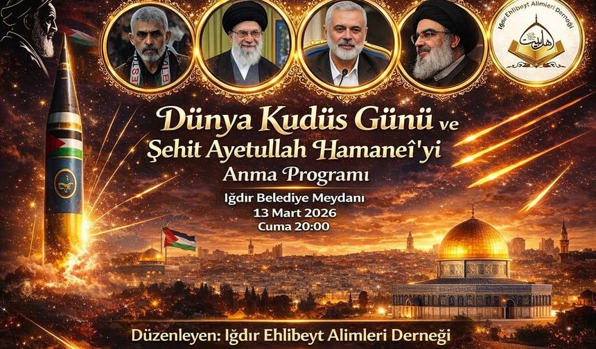 Ehl-i Beyt Alimleri Derneğinden Kudüs Gününe Davet