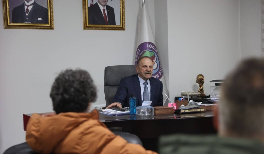 Iğdır Temiz Doğa Platformu’ndan Başkan Güneş’e Ziyaret