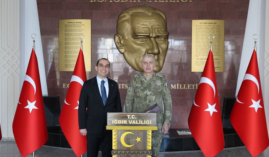 Erzurum 9. Kolordu Komutanı Tümgeneral Akyıldız’dan Vali Taşolar’a Ziyaret