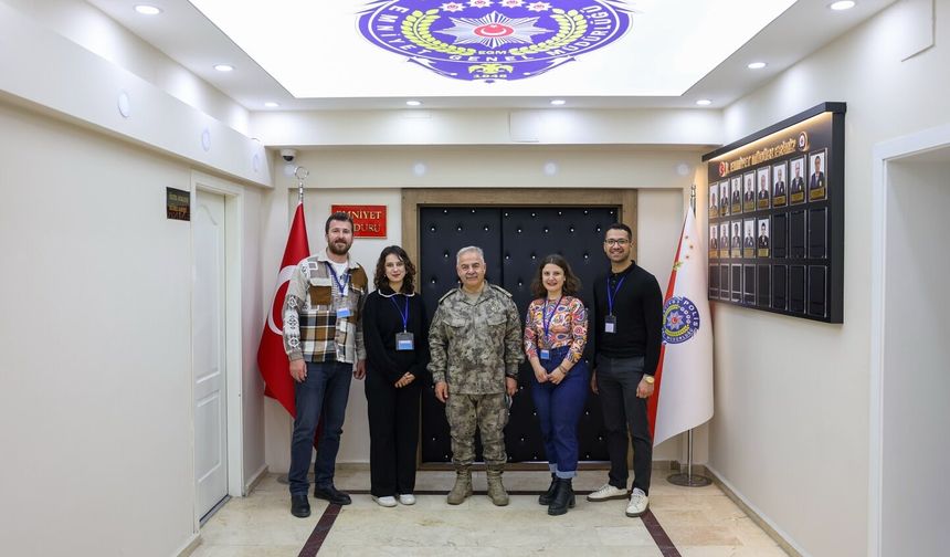 DAĞCILIK VE DOĞA SPORLARI HEYETİNDEN EMNİYET MÜDÜRÜ TURGAY’A ZİYARET