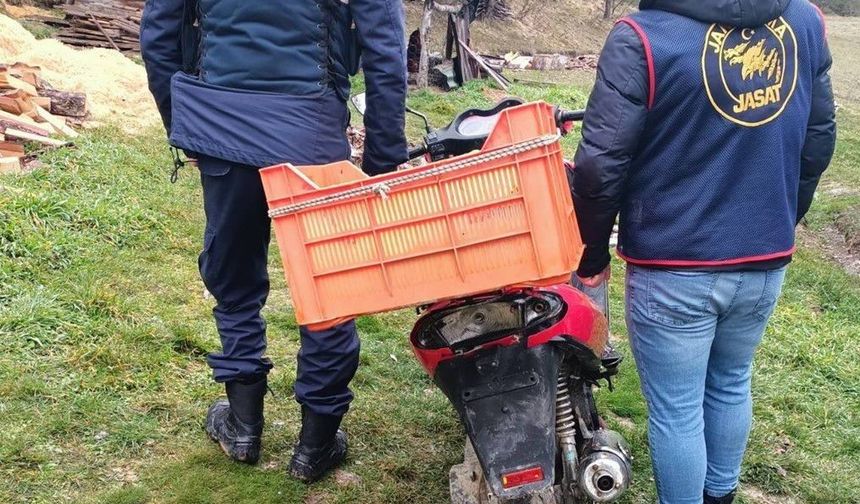 Düzce'de çalınan motosiklet 5 yıl sonra Bolu'da bulundu