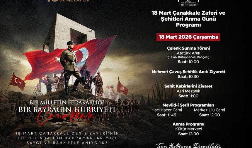 18 Mart Çanakkale Zaferi’nin 111. Yıldönümü Kutlanıyor