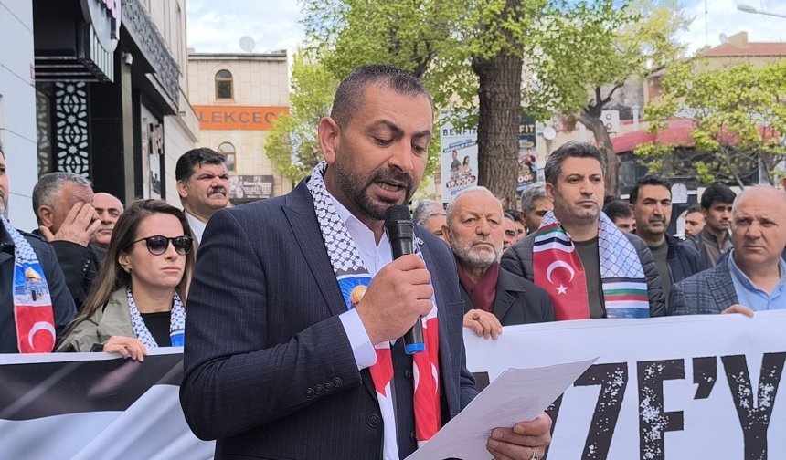 Iğdır’da “Gazze’ye Sessiz Kalmak İnsanlığa İhanettir” Basın Açıklaması