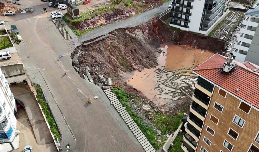 İnşaat alanında toprak kayması