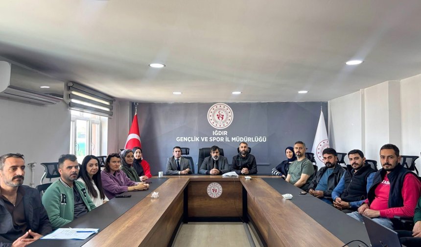 Iğdır Gençlik ve Spor İl Müdürlüğü’nde Afet Eğitimi Verildi