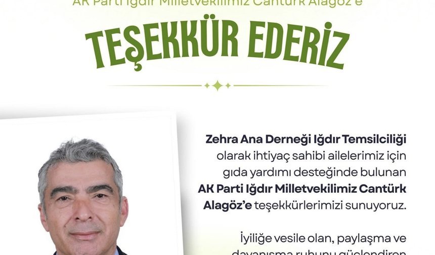 Zehra Ana Derneği’nden Milletvekili Alagöz’e Teşekkür