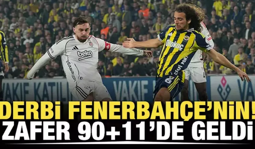 Trendyol Süper Lig: Fenerbahçe: 1 - Beşiktaş: 0 (Maç sonucu)
