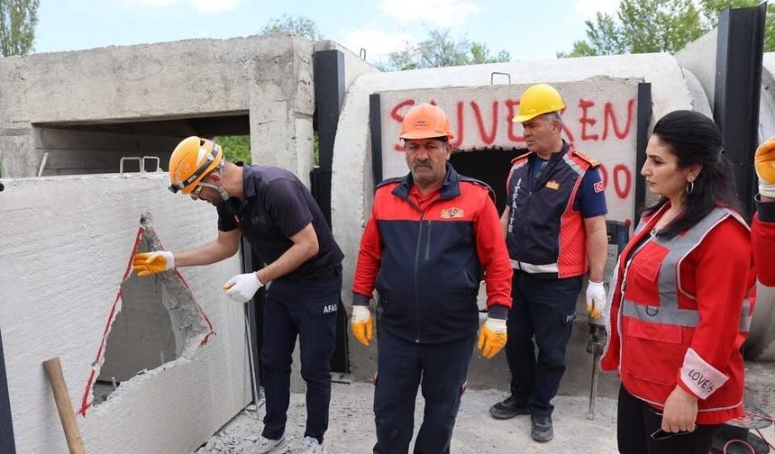 Belediye ve AFAD’dan Ortak Kurtarma Tatbikatı