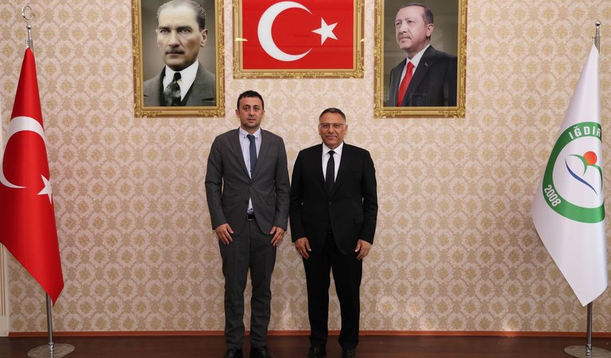 Iğdır 1. Ağır Ceza Mahkemesi Başkanı Mustafa Akbaş’tan Rektör Prof. Dr. Ekrem Gürel’e Veda Ziyareti