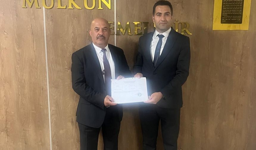 BAŞKAN ARSLAN MAZBATASINI ALDI: “ESNAFIMIZ İÇİN ÇALIŞACAĞIZ”