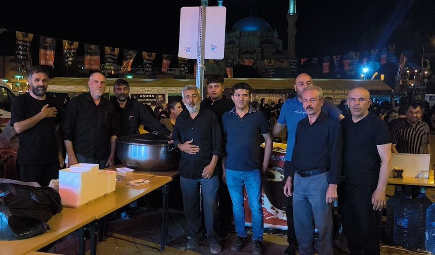 AŞURA MATEMİ: 800 KİŞİLİK İHSAN YEMEĞİ DAĞITILDI