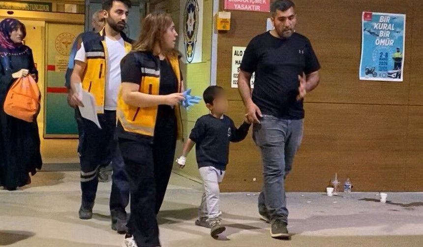 4 Yaşındaki çocuk hastanelik oldu