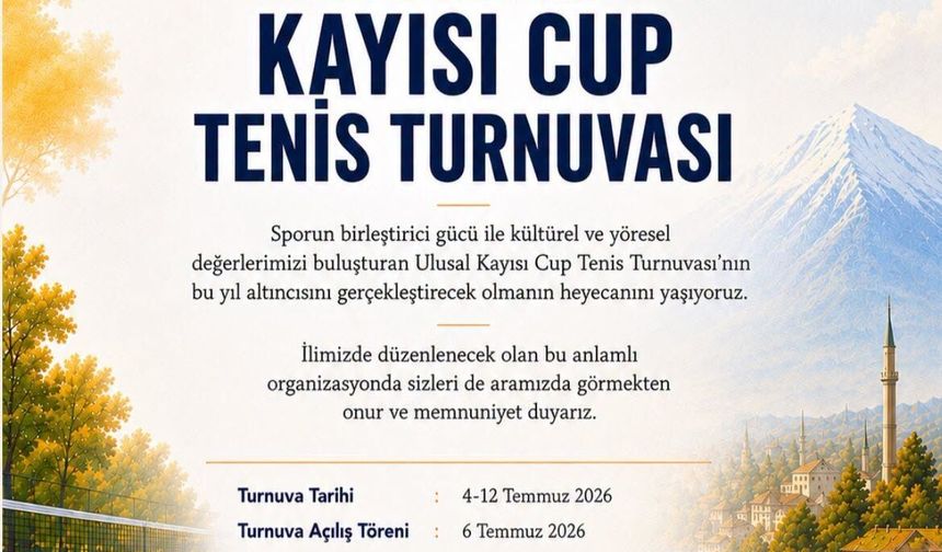 KAYISI CUP YAZ KUPASI TÜRKİYE SERİSİ TENİS TURNUVASI IĞDIR'DA BAŞLIYOR