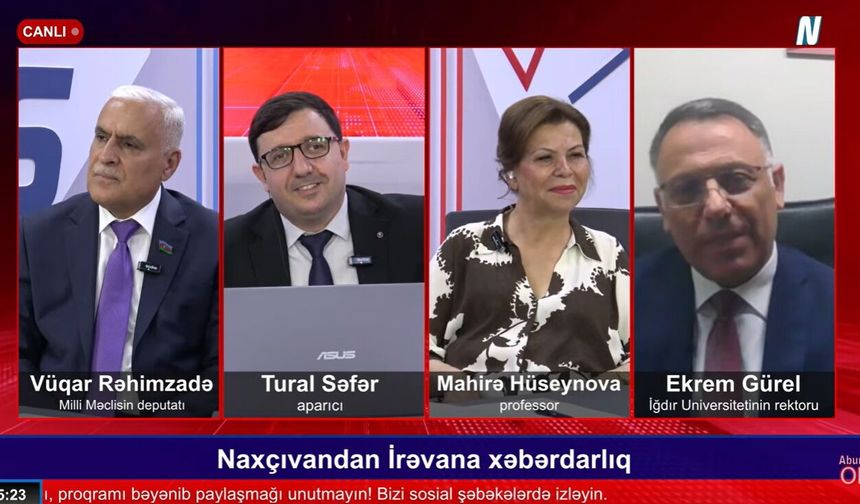 Rektör Gürel, Azerbaycan Televizyonuna Konuştu: Batı Azerbaycan Tüm Türk Dünyasının Ortak Meselesidir