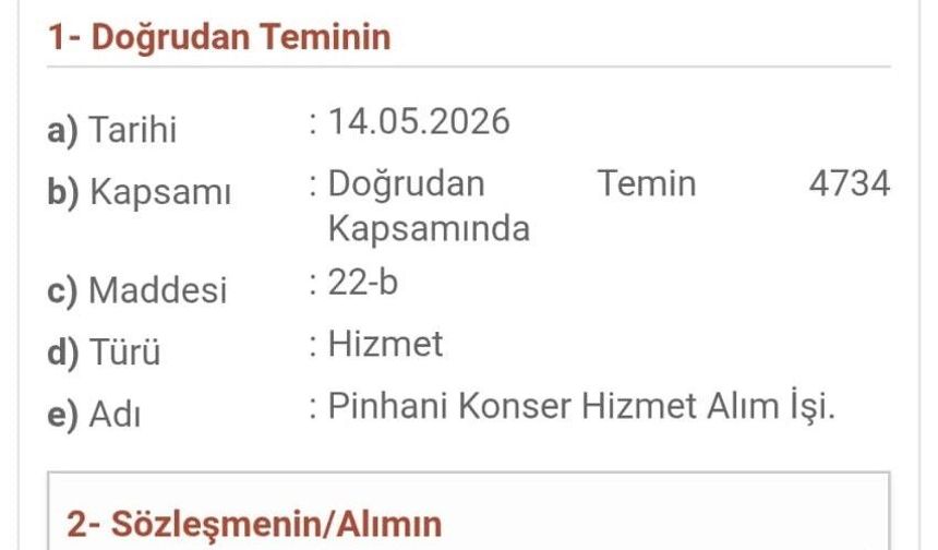 Altınordu Belediyesi'nin konser için imzaladığı sözleşme belli oldu: 3 milyon 133 bin lira
