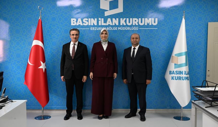 Bakan Yardımcısı Yiğitbaşı’ndan BİK Erzurum Bölge Müdürlüğüne Ziyaret