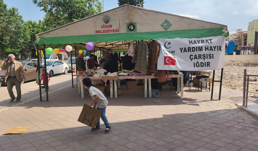 IĞDIR’DA KUR’AN KURSU ÖĞRENCİLERİ YARARINA ANLAMLI HAYIR ÇARŞISI