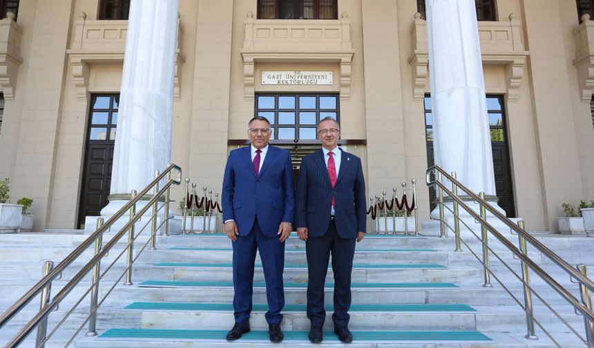Rektör Gürel’den Gazi Üniversitesi Rektörü Ünal’a Ziyaret