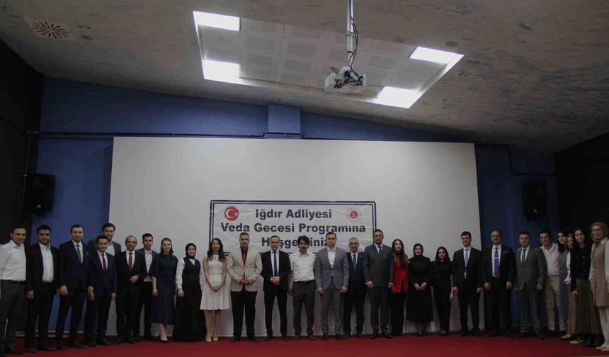 Iğdır'da görev yeri değişen hakim ve savcılar için veda programı