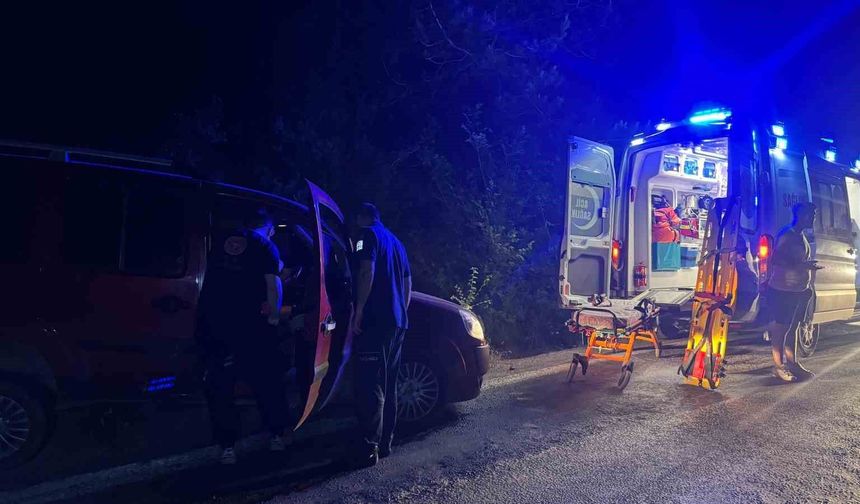 Uyuşturucu kullanan sürücü direksiyon başında uyuya kaldı