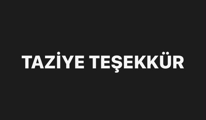 TAZİYE TEŞEKKÜR
