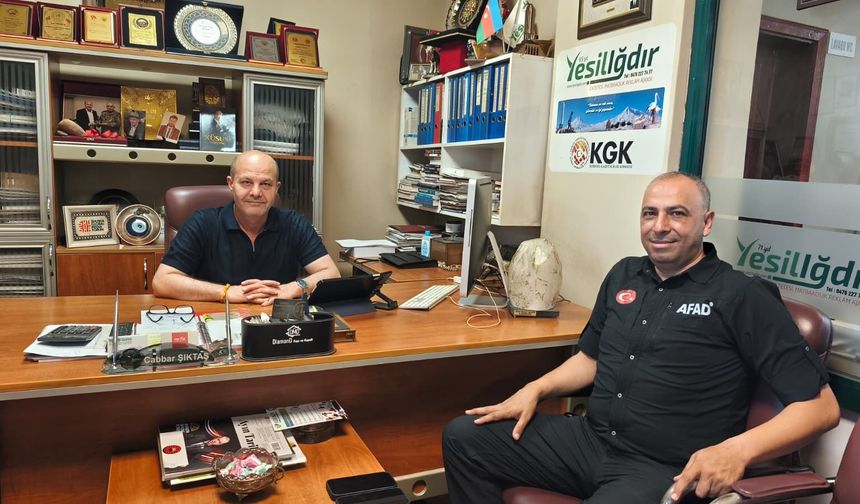 AFAD Müdürü Fikret Deniz’den Veda Ziyareti
