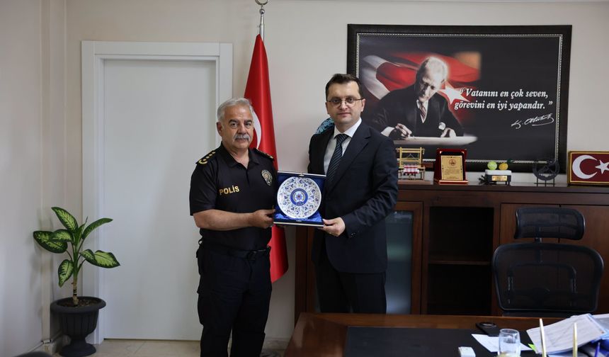 Emniyet Müdürü Niyazi Turgay’dan Yeni Göreve Başlayan Kaymakamlara Ziyaret