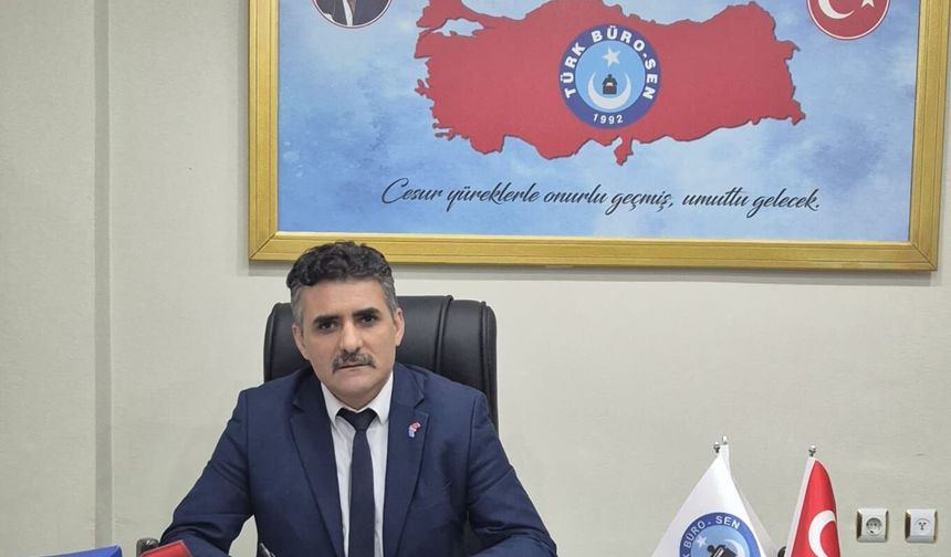 TÜRK BÜRO-SEN IĞDIR ŞUBE BAŞKANI TÜRKELİ: "13,52’LİK ARTIŞ MEMURA REFAH DEĞİL, ALIM GÜCÜNDE DÜŞÜŞ GETİRİYOR"