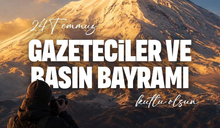 Vali Taşolar’dan Gazeteciler ve Basın Bayramı Mesajı