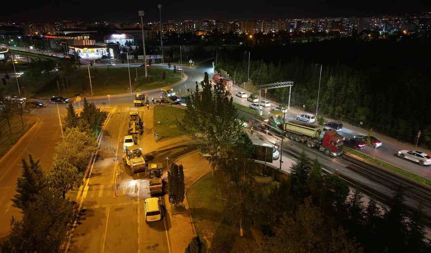 Kerkük bulvarında 14 milyon TL'lik asfalt çalışması