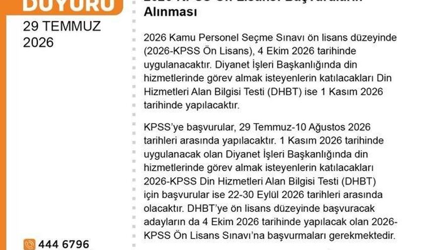 Lisans başvuruları başladı