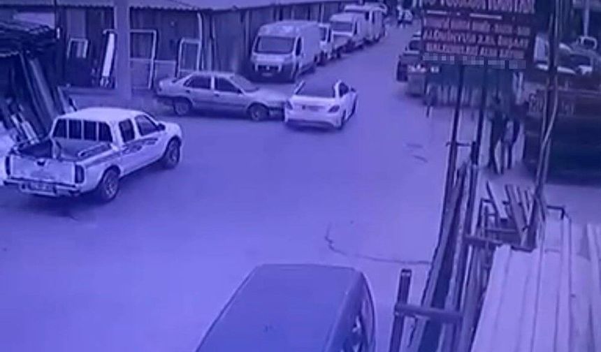 Peş peşe kazalar kamerada