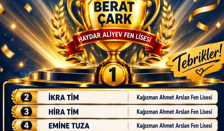 Iğdır’ın Yukarı Çamurlu Ortaokulundan Fen Lisesi Başarısı