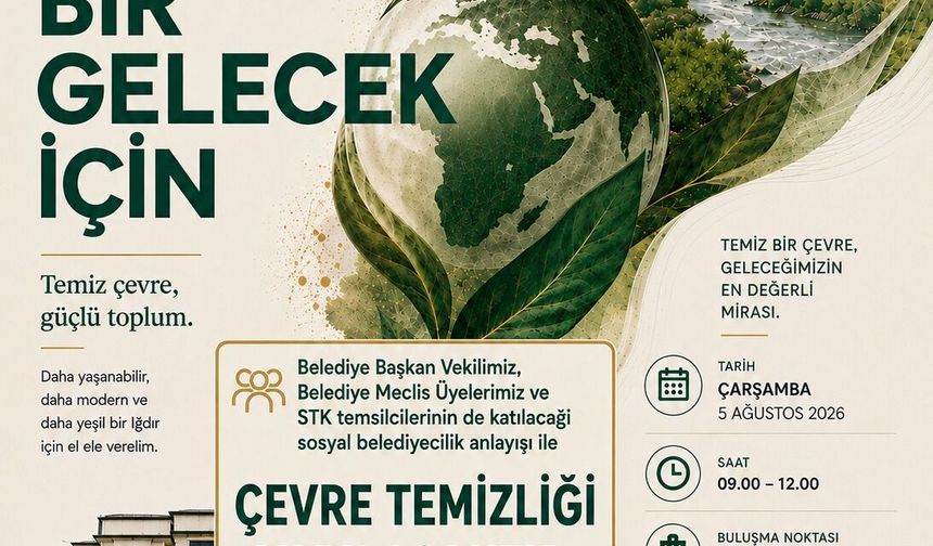 Iğdır Belediyesi "Kolektif Emekle Temiz Kentler" Seferberliği Başlıyor