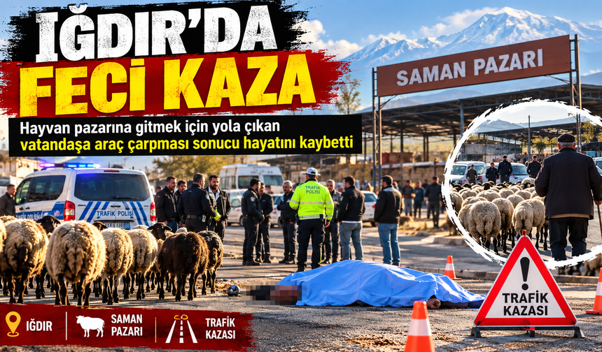 Iğdır’da Sabah Saatlerinde Feci Kaza: Hayvan Pazarına Giden Vatandaş Hayatını Kaybetti