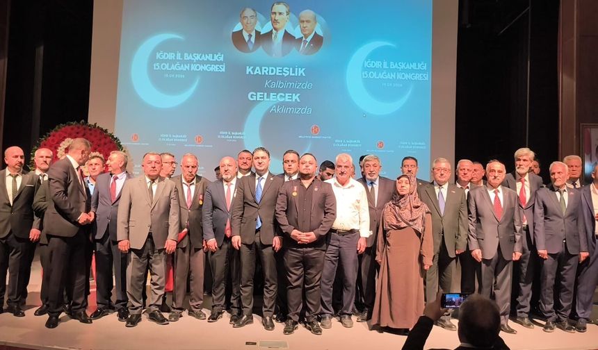MHP Iğdır İl Kongresi Yapılıyor, Hüseyin Ateş Tek Aday Olarak Seçime Katıldı