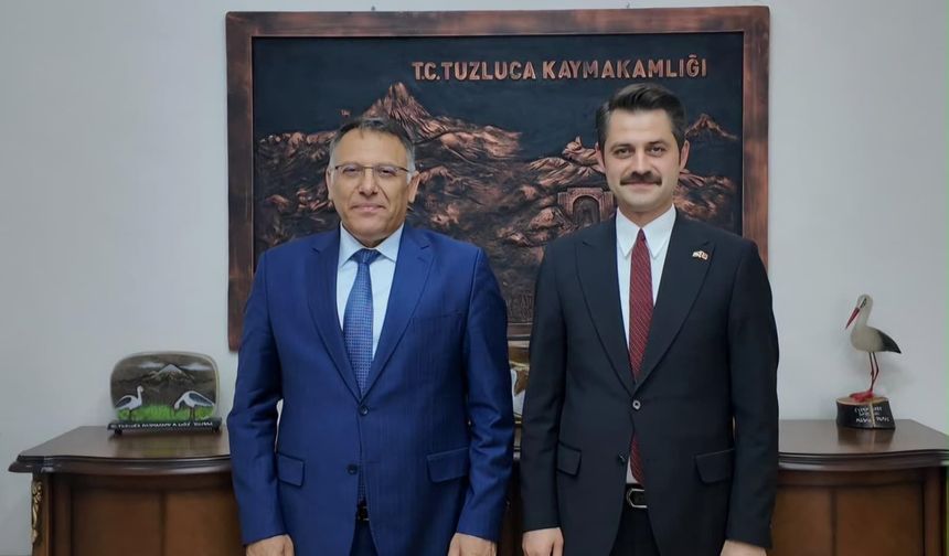 Rektör Gürel’den Tuzluca Kaymakamı Yılmaz’a Nezaket Ziyareti