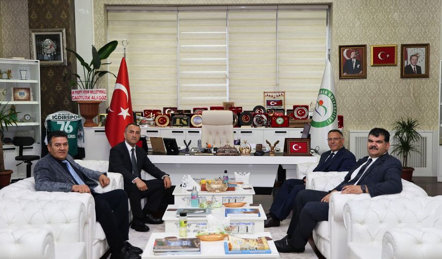 Iğdır İl Emniyet Müdürü Eraslan Er’den Rektör Gürel’e Ziyaret