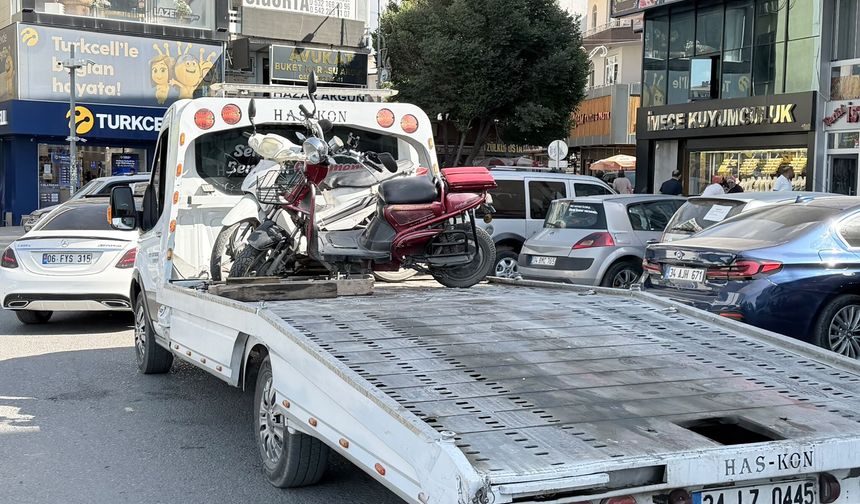 Belediye Meydanı’nda Motosiklet Denetimi: Trafik Ekiplerinden Geçit Yok