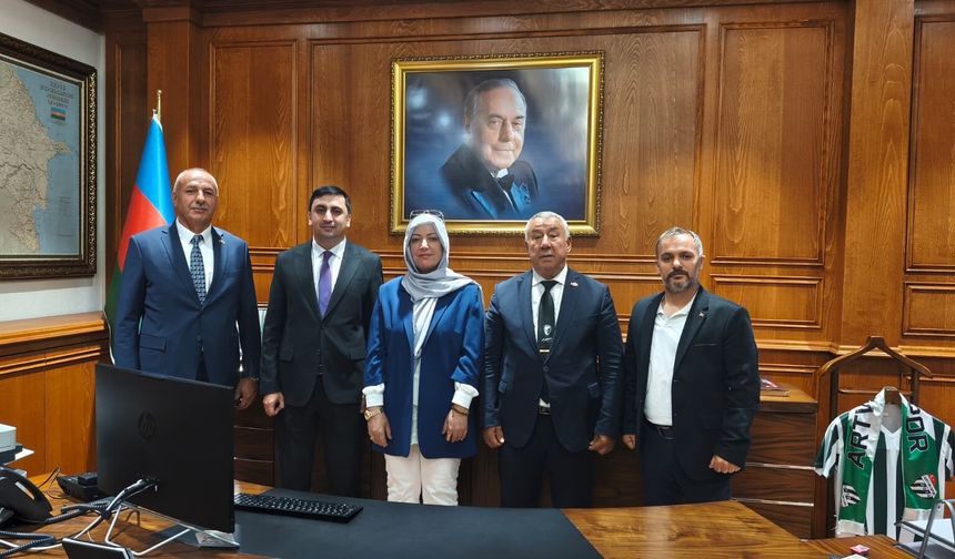 IĞDIR AZERBAYCAN EVİ DERNEĞİNDEN AZERBAYCAN KARS BAŞKONSOLOSUNA ZİYARET