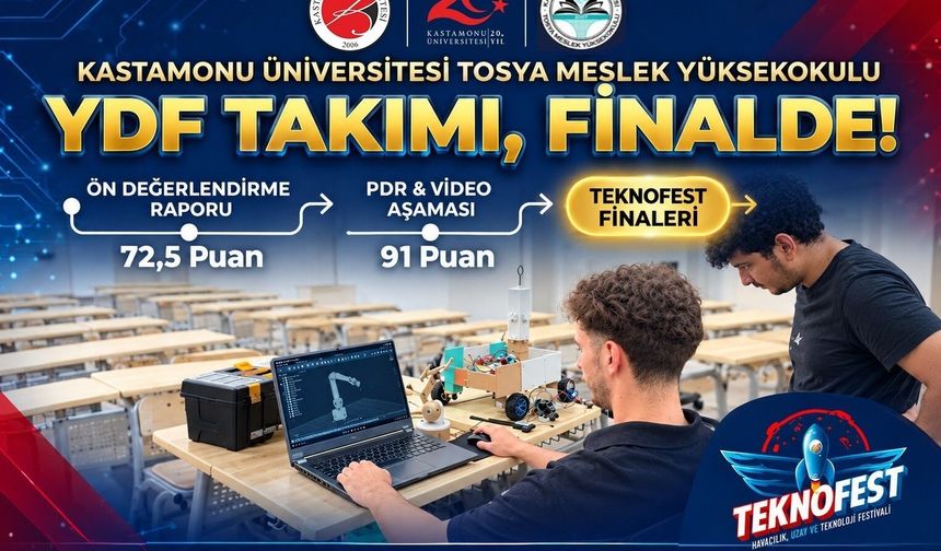 Kastamonu Üniversitesi öğrencileri, TEKNOFEST finalinde yarışacak