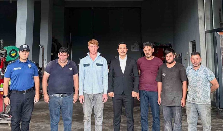 Kaymakam Demirtaş mesaiye esnaf ziyaretiyle başladı