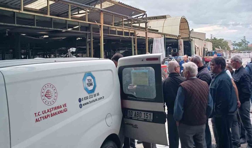 Traktör ve motosiklet muayeneleri yapıldı