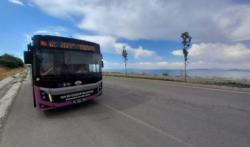 Van sahil yolunda toplu taşıma talebi
