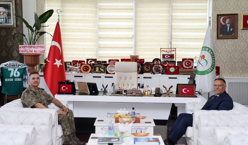 Tuğgeneral Şenol’dan Rektör Prof. Dr. Gürel’e İade-i Ziyaret