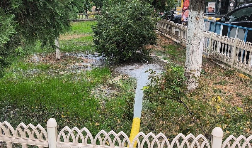 IĞDIR’DA KIŞ SEZONU ÖNCESİ PARK VE BAHÇELERDE SULAMA MESAİSİ