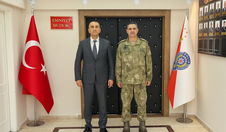 Tuğgeneral Özkan Şenol’dan Emniyet Müdürü Eraslan Er’e Nezaket Ziyareti