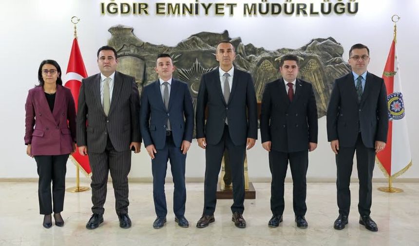 Vali Yardımcıları ve Karakoyunlu Kaymakamı’ndan Emniyet Müdürü Eraslan Er’e Ziyaret