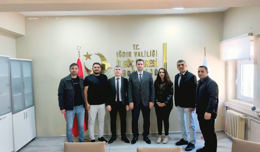 Türk Büro-Sen’den Iğdır İl Göç İdaresi Müdür Vekili Ömer Taştan’a Hayırlı Olsun Ziyareti